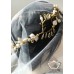 Комплект воал за сватба и дизайнерска диадема в слонова кост и златно Gardenia Gold by Rosie